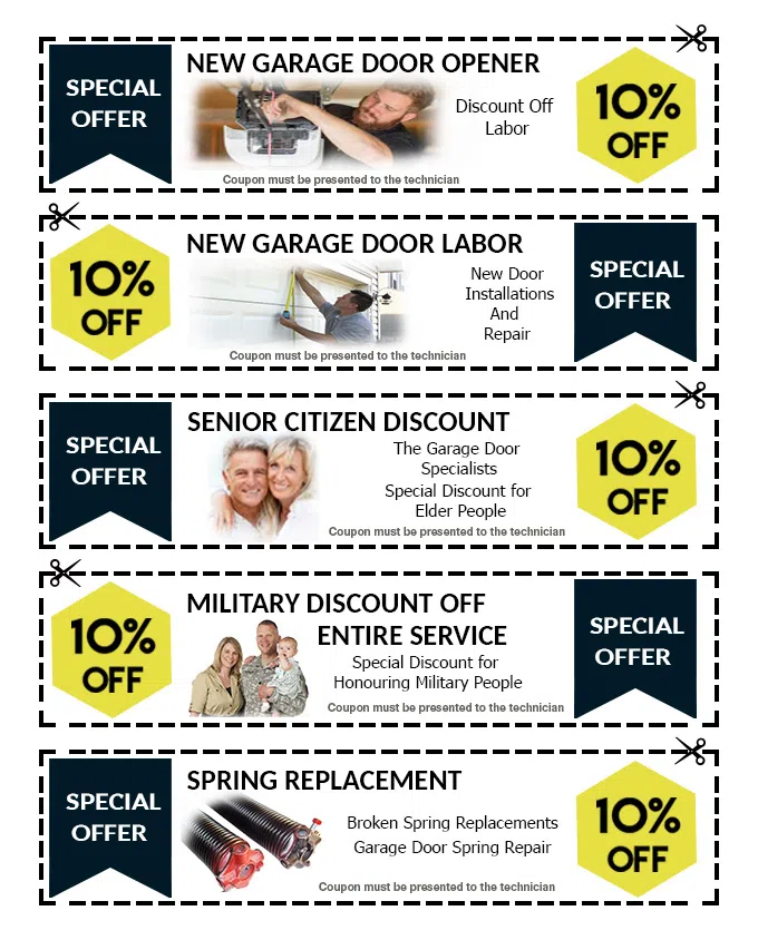 Garage Door And Opener Repairs Chevy Chase, MD 301-327-1061 - coupons